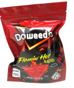 Doweedos THC Chips (600mg) – Available In Nacho Cheese & Flaming Hot