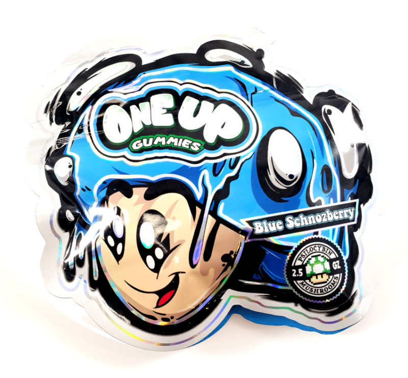 One-Up-Magic-Mushroom-Gummies3 Blue Schnozberry One Up Gummies