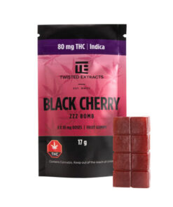 Twisted Extracts ZZZ Bomb (80mg) – Indica – Black Cherry
