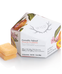 Peach 2:1 CBD + Hybrid Enhanced Gummies 100:50mg