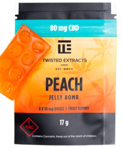 Twisted Extracts CBD Peach Jelly Bomb